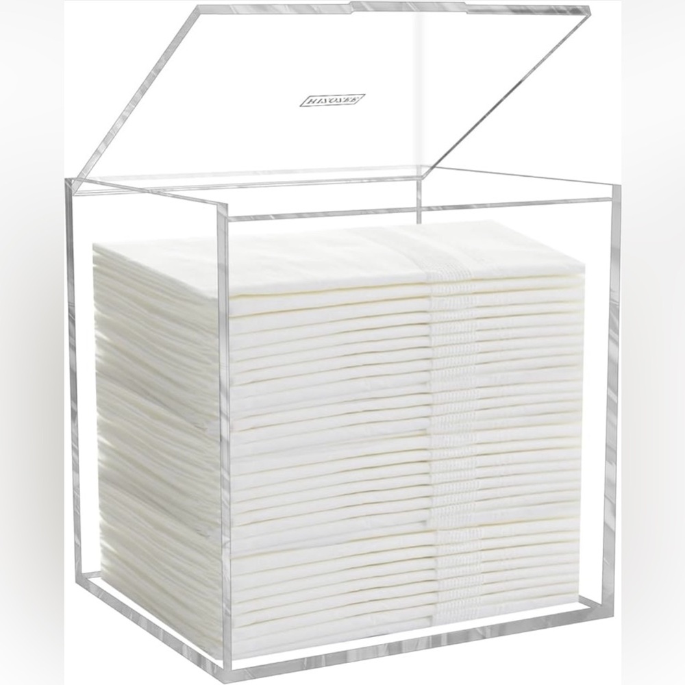 Clear Acrylic Box for Disposable Facial Towels